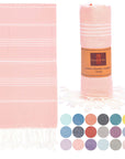 Peshtemal Bath | Beach Towels-WholeSale Towels-Pack of 5 Towels Pink