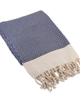 Original Turkish Style Peshtemal Towels Navy 1