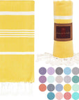 Turkish Beach Towel-Thick Stripes Buy 1 at $12.99 Yellow