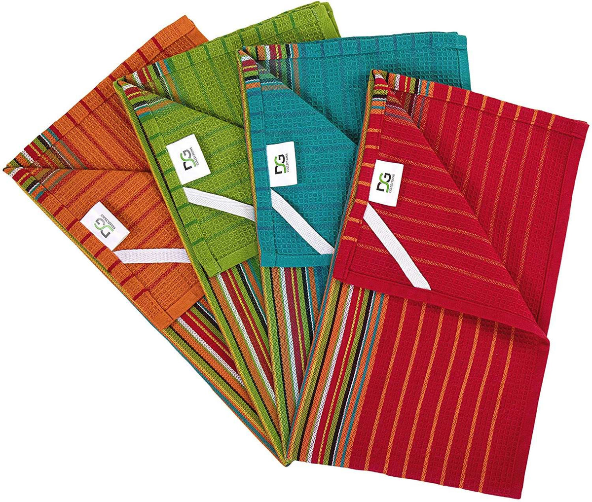 Kitchen Dish Towels, 100% Natural Cotton, (16x28 Inches)