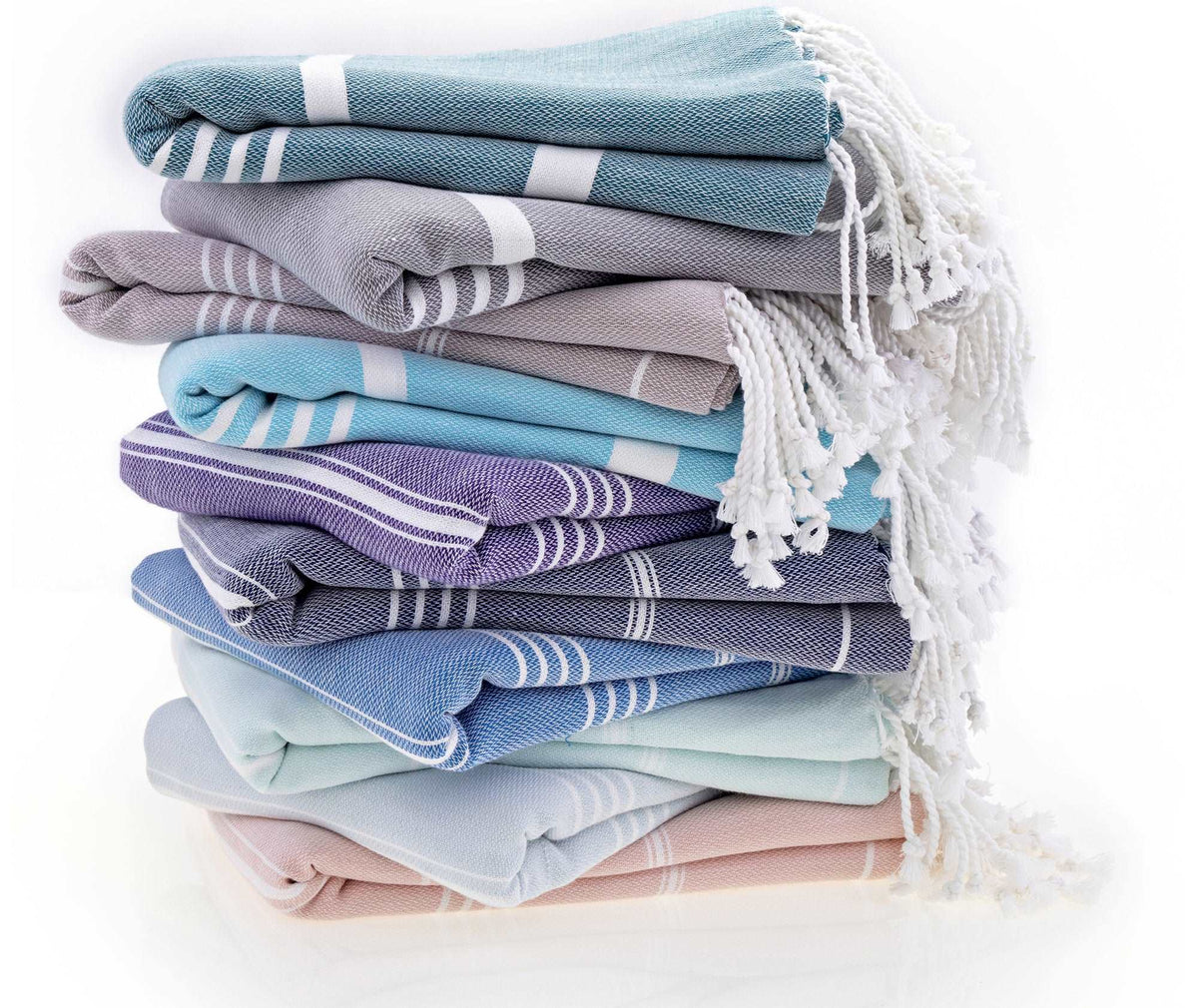 Peshtemal Bath | Beach Towels-WholeSale Towels-Pack of 5 Towels Multi Color